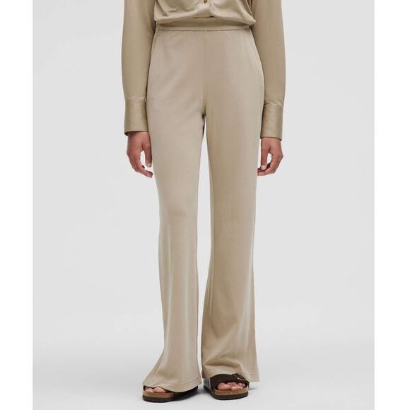 Lululemon Softstreme High-Rise Wide-Leg Pique Pant Sheer Oak Size XXXS NWT - Picture 1 of 12